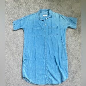 Madewell Chambray Denim Dress w. Pockets!